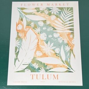 Floral Market Botanical Archive TULUM Mexico No. 17 Gallery Print